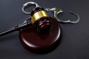Judge's Gavel And Handcuffs