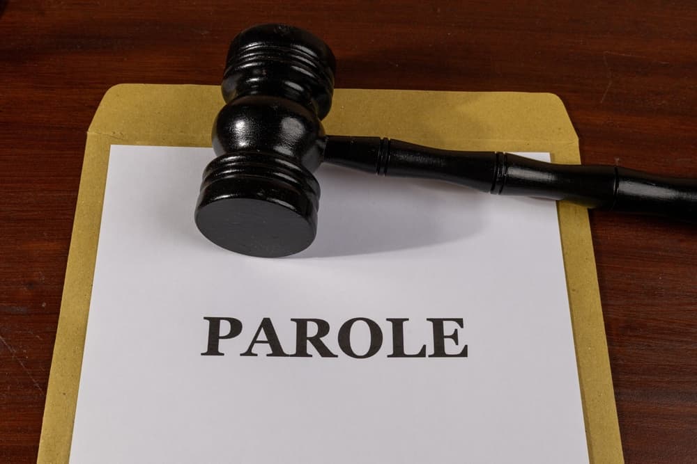 Parole Title on Legal Documents Set on Desk.